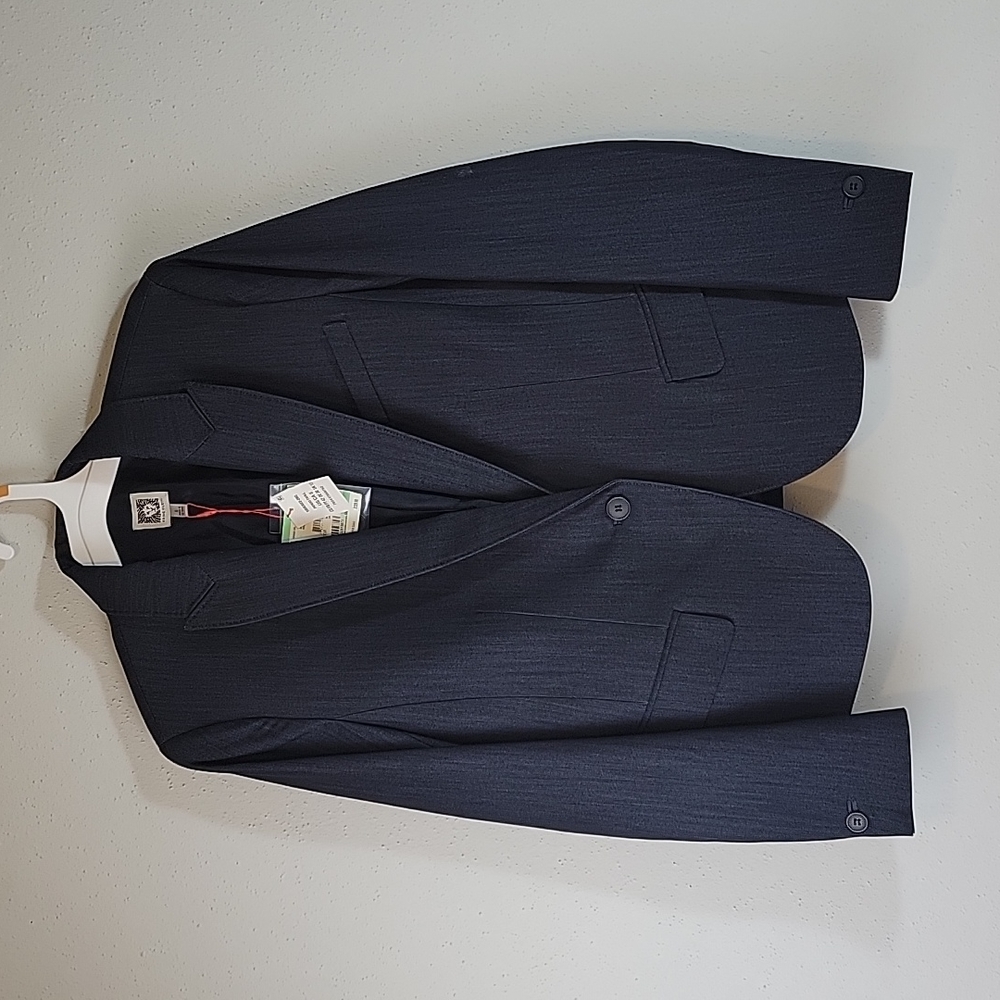 Anne Klein Indigo Twill One Button Blazer size 8